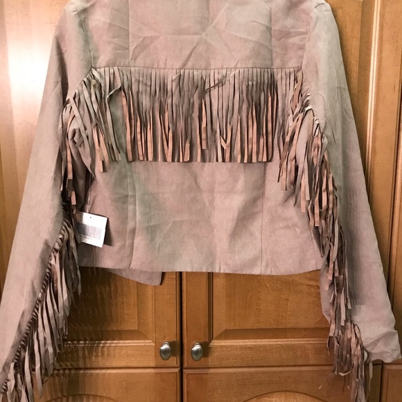 Just Fab Fringe Jacket - Picture 2 of 2